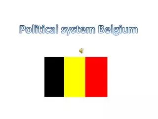 Political syste m Belgium
