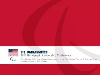 2013 Paralympic Leadership Conference