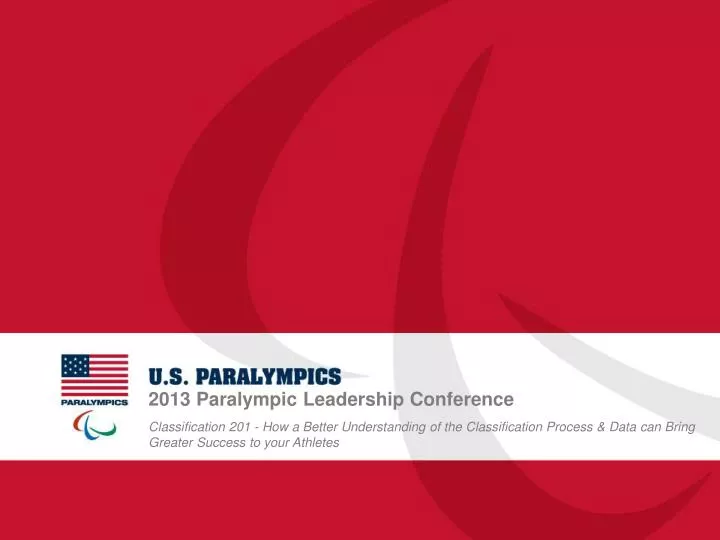 2013 paralympic leadership conference