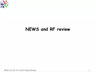 NEWS and RF review
