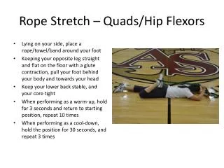 Rope Stretch – Quads/Hip Flexors