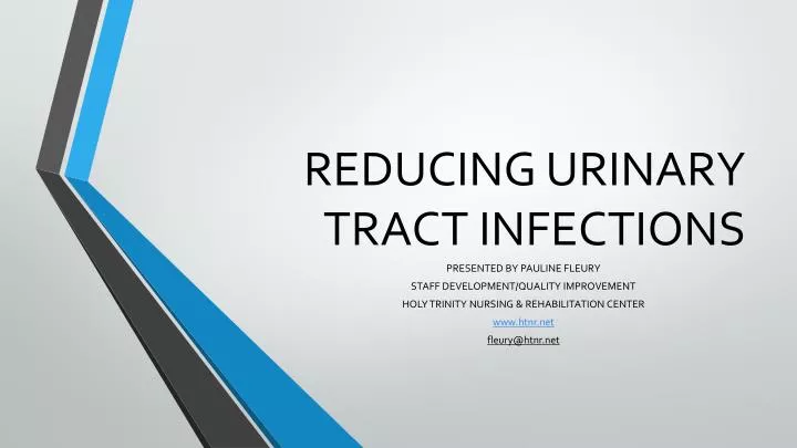 reducing urinary tract infections