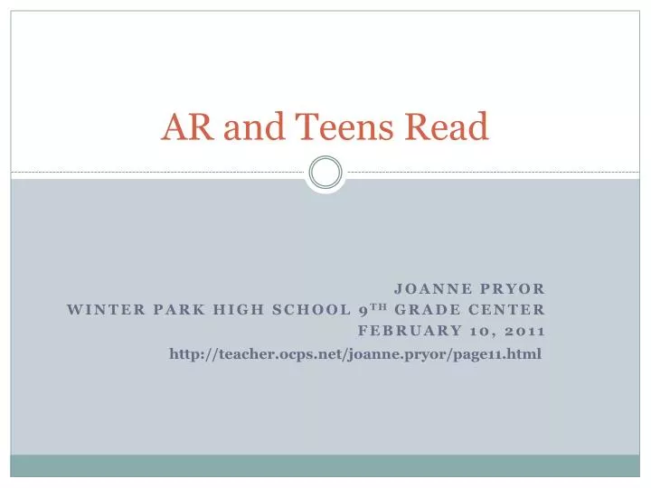 ar and teens read