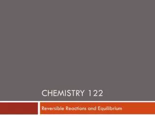 Chemistry 122