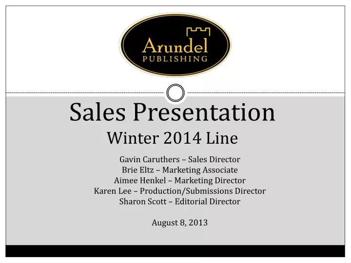 sales presentation winter 2014 line