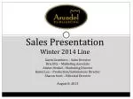 Sales Presentation Winter 2014 Line - slide 1