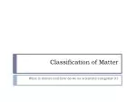 Classification of Matter - slide 1