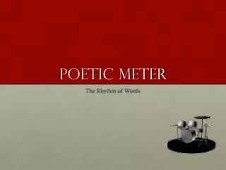 Poetic Meter