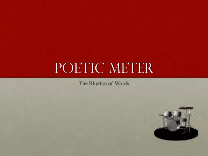 poetic meter