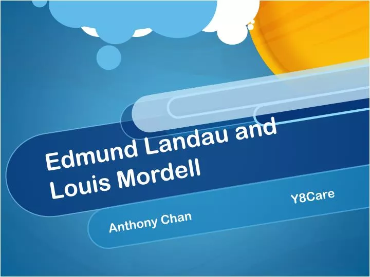 edmund landau and louis mordell