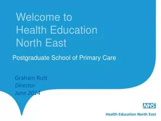 Welcome to Health Education North East