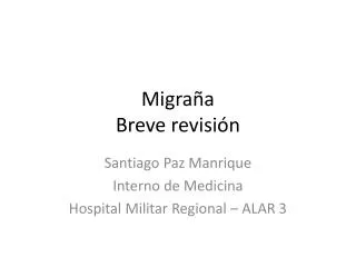 migra a breve revisi n