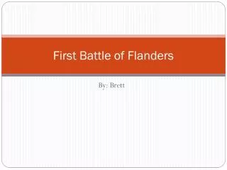 First Battle of Flanders