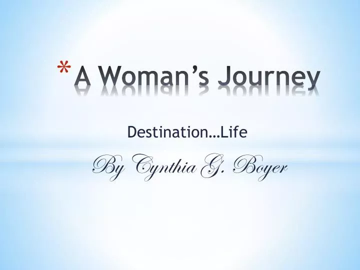 a woman s journey