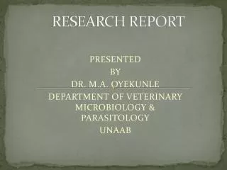 RESEARCH REPORT