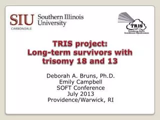 TRIS project: Long-term survivors with trisomy 18 and 13