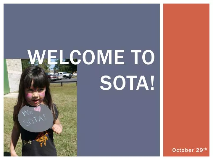 welcome to sota