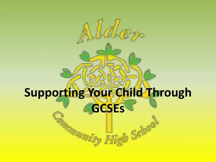 supporting your child through gcses