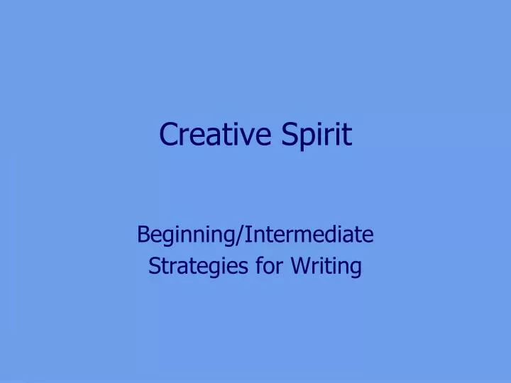 creative spirit