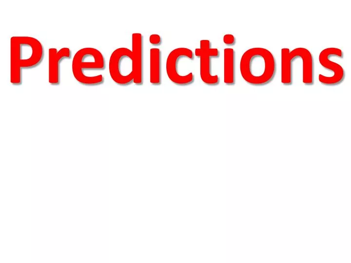predictions