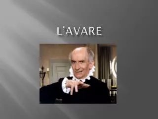 l avare