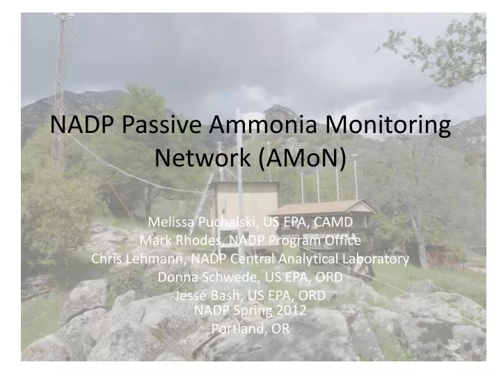 nadp passive ammonia monitoring network amon