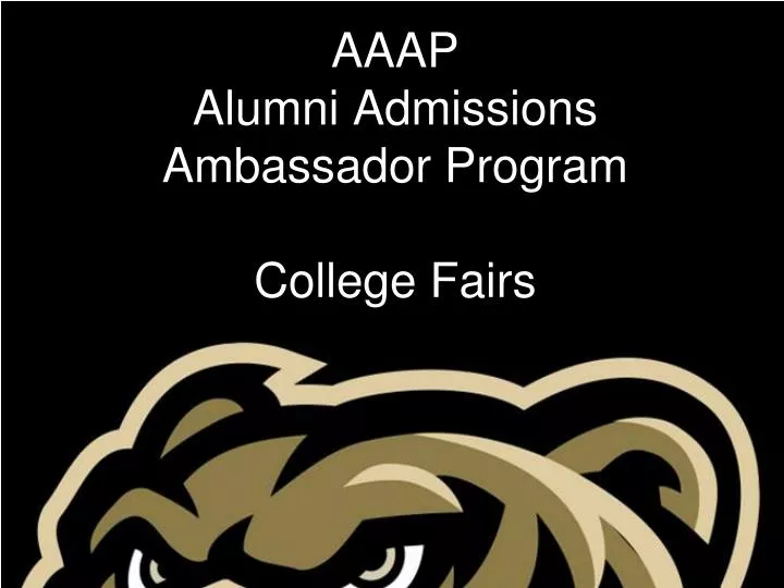aaap alumni admissions ambassador program college fairs