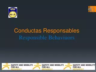 Conductas Responsables Responsible Behaviuors