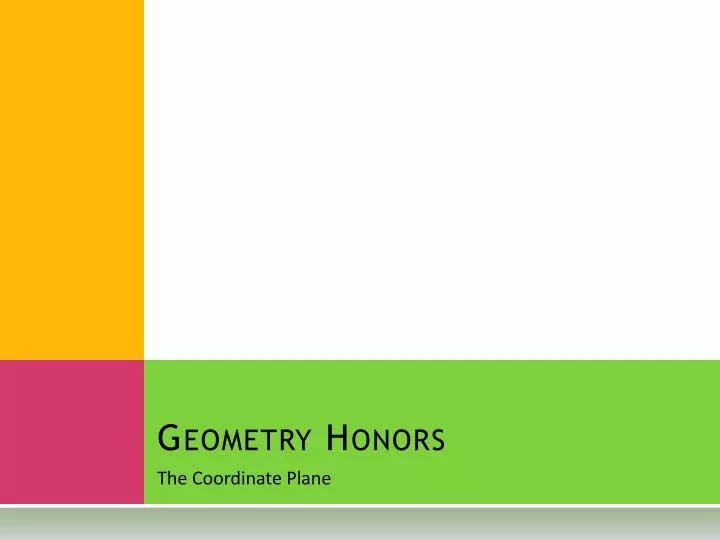 geometry honors