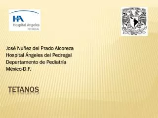 jos nu ez del prado alcoreza hospital ngeles del pedregal departamento de pediatr a m xico d f
