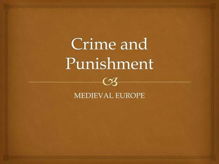 crime and punishment