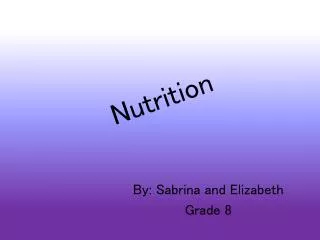 Nutrition