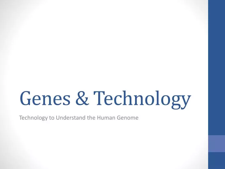 genes technology