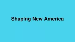 Shaping New America