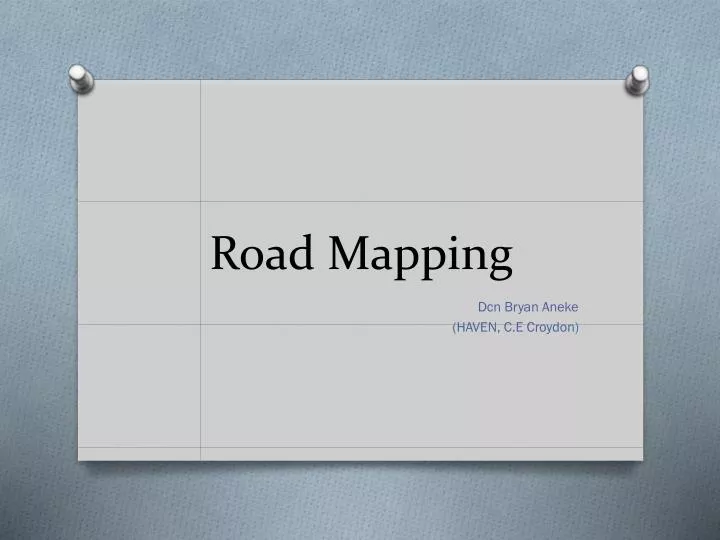 road mapping