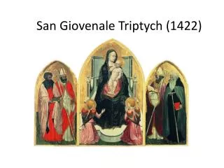 San Giovenale Triptych (1422)