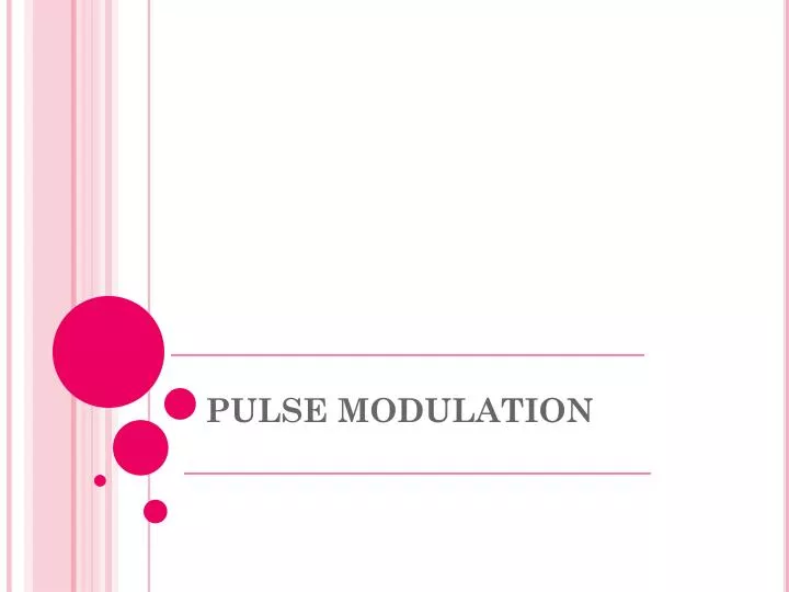 pulse modulation