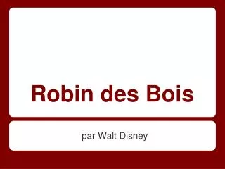 robin des bois