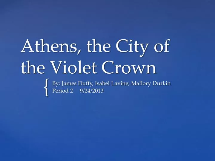 athens the city of the violet crown