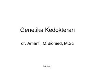 Genetika Kedokteran