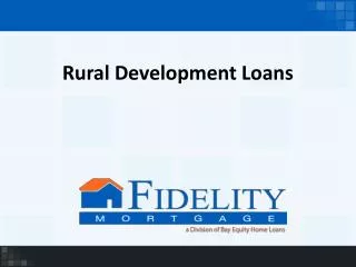 Rural Development Loans