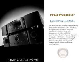 D&amp;M Confidential (2/27/12)