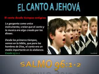 el canto desde tiempos antig os