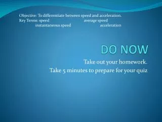 do now