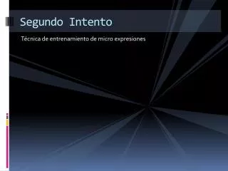 segundo intento