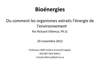 bio nergies