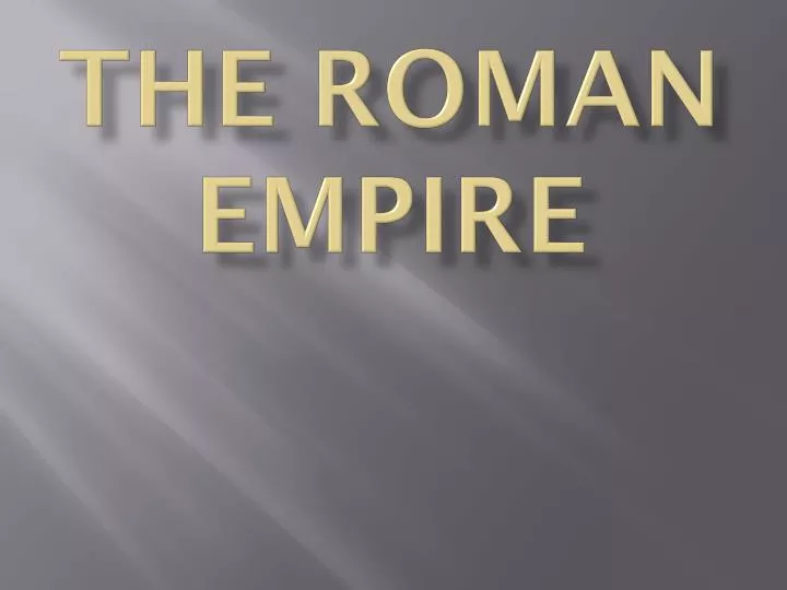 the roman empire