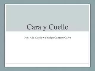 cara y cuello