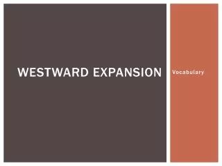 Westward Expansion