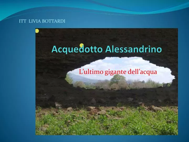 acquedotto alessandrino